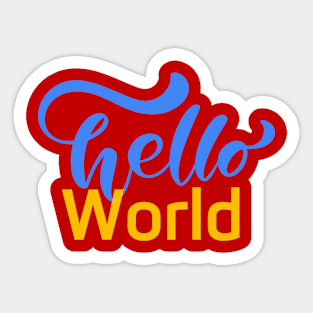 Hello World Sticker